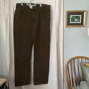 Carhartt Mens Big Tall Relaxed Work Pants Brown 40 x 36  #14806